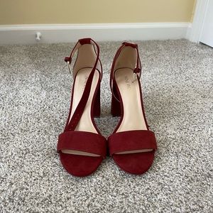 Nine West Ankle Strap Chunky Heels